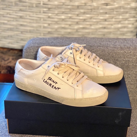 Preowned authentic Saint Laurent Sneakers 37.5W - Picture 2 of 16